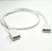 Разъем 4pin (гнездо под "ёжик") (2шт на проводе 0,5м) Удлинитель для св./д. ленты    