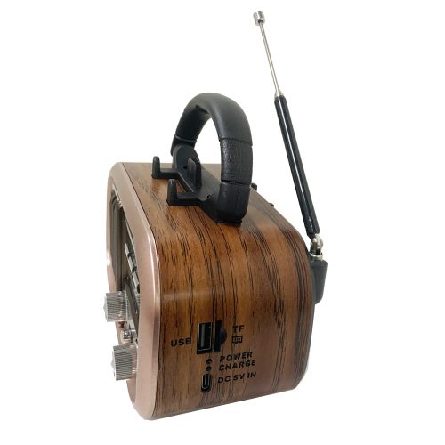Радиоприемник аналоговый GOLON RX-618BT "Ретро стиль" с BLUETOOTH; Диапаз.частот: FM 88 - 108 MHz, AM 53 - 171 MHz, SW 5.9-18.0 MHz  вых.мощн: 5W; пит фото 4