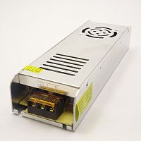 Блок питания для св/д техники, 12V, 30A, 360W, разъем под болт, Strait (узкий), 222x69x40мм, IP22, вх: AC 110-240V, вх. разъем: разъем под болт, метал