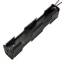 КЕЙС ДЛЯ 4 БАТАРЕЕК AA черный ОТКРЫТЫЙ BH342 AA 2x2 (BH606)