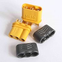РАЗЪЕМ питания низковольт MR30 (M+F) (3pin), (Комплект) Макс.пост.ток -15A, Пик ток до 30A, 