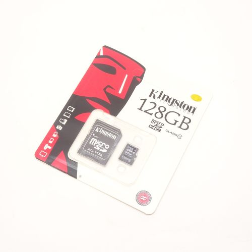 Flash card microSDHC 128GB (class10) (+ адаптер SD) Kingston Flash card microSDHC 128GB (class10) (+ адаптер SD) Kingston