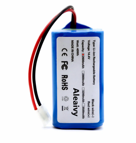 АККУМУЛЯТОР   14,4V  2600mAh  40.0W  Li-ion, (H18650CH-4S1P ) со штекером 2pin, (70х38x38) для робот-пылесосов Xiaomi, Tefal,Rowenta,Puppyoo,FLYCO, Pa