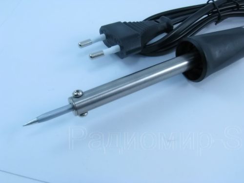 ПАЯЛЬНИК  40w  220v  ( ZD-407 ) ( Ручка- пластик красн. ); нихромовый нагреватель; Long Life- долговеч.жало:d=3,8мм, тип: B1-1( 32007 ),B1-2( 32020 ); фото 2