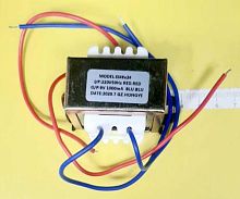Трансформатор 220V 9V  /  1000mA (1A) (EI48*24) 9W (50х43х42) китай (крепление 60мм) 4pin , Красн-220V , Син.-9V    