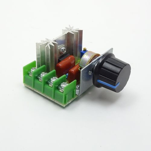 РЕГУЛЯТОР МОЩНОСТИ AC ФАЗОВЫЙ до 2000W 220V, 10A (встроенный /выносной резистор) Применяется для регулировки мощности ламп накал., паяльников, тэнов, 