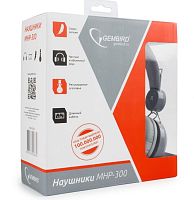 Наушники накладные Gembird MHP-300G цвет: СЕРЫЙ; 20-20000Hz; 102dB; 32 Om; (в коробке)   
