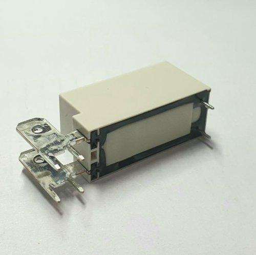 Реле э/м DC12V 20A 6pin, пайка (PCB), Контакты: 1гр. на замыкание (1А)+2pin под клеммы (20A/; 20A/250VAC) 41x12,7x15,7мм (HONGFA HF115F-Q/ 012-1HT) фото 3