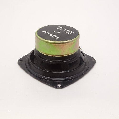 ДИНАМИК НЧ 105MM 4" 4 OM 20W YDN103-4"-4 Посадочн. место 95мм/С креплением - 80мм/Диффузор полиуретан ГДШ, 4 Ом, макс.мощн.20Вт, зкранированный магнит фото 2