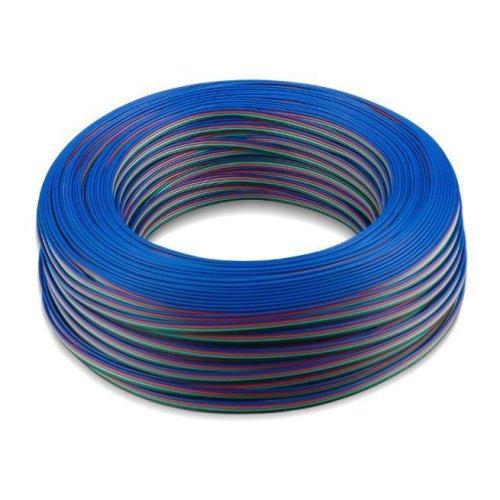 Кабель цветной 4-х жильный 4*0,75мм²;(18AWG); (Красн/Синий/Зелен/Черный), применяется при монтаже RGB -светодиодной ленты, 