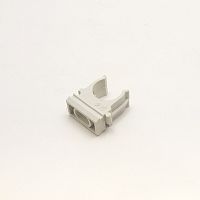 Держатель-клипса для гофры D16 мм материал: АБС пластик; размер - 22х25х12мм; цвет: Серый; предназнач. для трубы гофрированой, крепление к поверхности