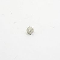 Магнит неодимовый призма, 5х5х5мм, сила сцепления: 1.05кг, N38
