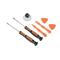 Набор инструментов JAKEMY  JM-i81  Для  iPhone 4/4S/5   (7 предметов: *0.8 для iPhone 4; 5S; 5/Apple computer/ Samsung 2 лопатки пластиковые/вакуумная