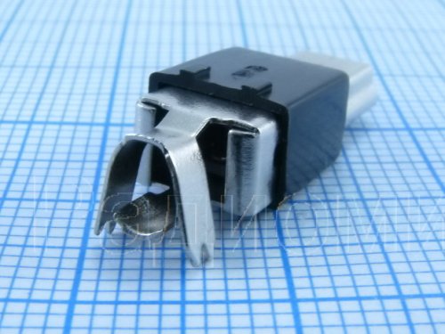 Разъем - штекер miniUSB-A на кабель, 5 pin. ((вилка) разъем USB: USB/M-SP) фото 3