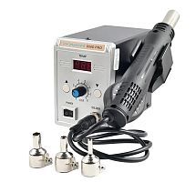 ПАЯЛЬНАЯ СТАНЦИЯ  Phonemate 858D PRO  ( ФЕН- турбинный, +3насадки ) 