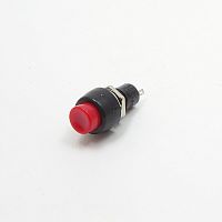 Кнопка круглая, 2pin, OFF-(ON) без фиксации, AC 220/250V  2.0A, нормально разомкнут, корпус: красный (DS-450, PBS-20B, D204)