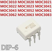 Оптопара MOC3043 (MOC3043M) DIP6