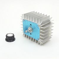 РЕГУЛЯТОР МОЩНОСТИ AC ФАЗОВЫЙ  до  5000W,  220V, выход: 0-220V   Для регулировки освещ-ти; скорости.вращения коллекторн.электродвиг.  габариты: Размер