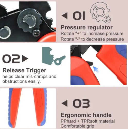 ЩИПЦЫ ОБЖИМНЫЕ SN-48BS Для обжима MF-F, CWF-2, CHU 2.54mm, 4.2mm, 16AWG-23AWG фото 2 ЩИПЦЫ ОБЖИМНЫЕ SN-48BS Для обжима MF-F, CWF-2, CHU 2.54mm, 4.2mm, 16AWG-23AWG фото 2