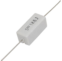 РЕЗИСТОР 5W    1.6 KOM керамика SQP5 5% RX27-1