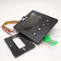 Видеодомофон Цветной EVJ-4(b) "ESVI" ЧЕРНЫЙ 4" TFT LCD дисплей/320x240(PAL/NTSC)интерк-полудуплекс/подключ:2-х выз.панелей;4-х монит/кн.управл.электро