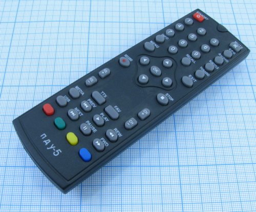 Пульт ДУ для ресиверов Oriel ( ДУ-5 ) 45 кн. DVB-T2/T; совместим с Oriel: 301; пит: 2 шт.х 1,5v AAA ( R03 ) ; габар: 136х42х21мм. ( ПДУ-5 )