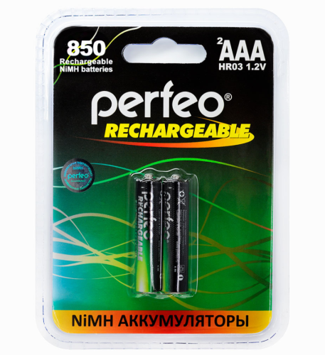 АККУМУЛЯТОР R03 ( AAA/R3 ) 850mAh 1.2V Ni-MH PERFEO (HR03) ( BL-2 ) АККУМУЛЯТОР R03 ( AAA/R3 ) 850mAh 1.2V Ni-MH PERFEO (HR03) ( BL-2 )