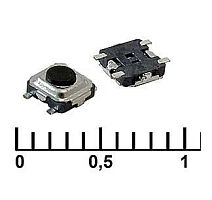 Микрокнопка квадратная тактовая, 4pin, 3x3x1,5мм, SMD (IT-1184)