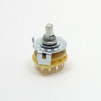 Галетный переключатель на корпус, 12pin, групп: 1, направлений: 12, 12 полож. (SR25-1-1-12)