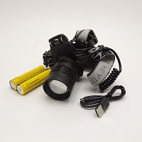 Фонарь голов. св./диодный  "HT-803-P50" / "FA-T803-P50; CREE LED-св/д ; ZOOM; расст.освещ=100м; 3 реж.свеч.(100%; 50%; сигнальный); корпус-металл; цв: