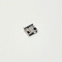 Разъем - гнездо microUSB-B(11pin) на плату; ver.2.0 ОБРАТНЫЙ Горизонт.исполн; поверхн.монтаж (11 контактов-SMD/4 уст.лепестка-DIP) края передн.торца-р