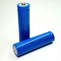 АККУМУЛЯТОР   18650 3,7V 1200mAh  (18х65м); Высокий плюс; без платы защиты; INR18650  Li-Ion;  для фонарей; реальная емкость: 1270mAh (измерено на L