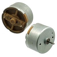 ДВИГАТЕЛЬ ЭЛЕКТРИЧЕСКИЙ DC6.0V (0.48W , реж. холост. хода -3800об/мин , 0.028A) R500-14415 (19.5 х 32мм цилиндрич.вал 2мм длина 10.7мм) жест. выводы (