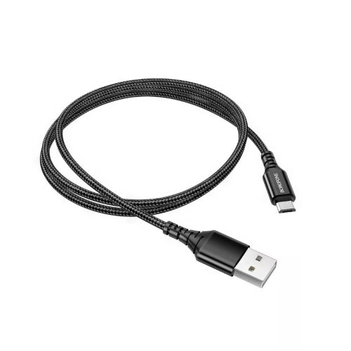 КАБЕЛЬ USB-AM / microUSB (штек.5pin); Max. сила тока: 2.4А; Длина: 1м; Цвет:черный, в оплетке, круглый ( d=3мм ); BOROFONE BX54; Подходит для быстрой фото 2 КАБЕЛЬ USB-AM / microUSB (штек.5pin); Max. сила тока: 2.4А; Длина: 1м; Цвет:черный, в оплетке, круглый ( d=3мм ); BOROFONE BX54; Подходит для быстрой фото 2