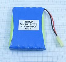 АККУМУЛЯТОР (СБОРКА R06x10 ) 12V 1800mAh, (10шт. AA )  Ni-MH  с желтым штекером (Tamiya Mini)  INDUSTRIAL (73x102x15) Для питания  различных устройс