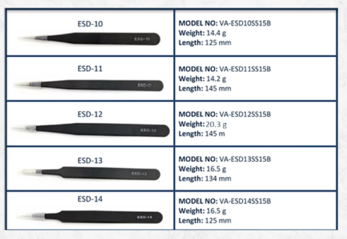 ПИНЦЕТ 120мм "ESD-15" фото 5 ПИНЦЕТ 120мм "ESD-15" фото 5