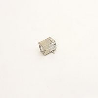 Разъем USBB-1J бел розетка на плату, тип B мет. (1xUSB-B) (05-0002) (горизонт.установка) (Принтер)