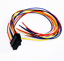 РАЗЪЕМ питания низковольт 14pin MMF-2x7F pitch шаг 3.0мм (Micro-FIT) (штекерный корпус + гнездовые контаты провода 0.3m AWG20=0.5mm2, Корпус 7х23х14,5