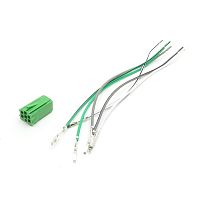 Разъём MINI-ISO 6pin (зеленый,самонаборный) [ISO-6PG] (BLAUPUNKT)        