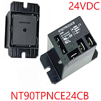 Реле э/м DC24V 30A 5pin, под клеммы, на корпус, Контакты: 1 перекл.группа (1С) (14VDC/30A; 240VAC/40A ( NO); 240VAC/30A (NC)) 50x28x27мм (FORWARD NT90
