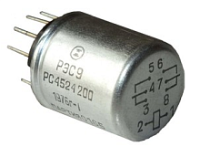 РЭС9 РС4.524.200 рабочее напряжение: 24V; ток срабатывания:30mA; ток отпускания:5mA; сопротивление обмотки: 450 -550 Om