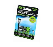 АККУМУЛЯТОР R03 ( AAA/R3 )  400mAh 1.2V Ni-MH  ROBITON SOLAR   (HR03)  ( BL-2 )