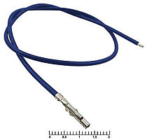 Контакт питания (гнездо) на проводе L=30см (MF-F 4,20mm AWG20 0,3m Black) (Черный) (Для разъемов серии MINI-FIT)
