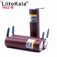 АККУМУЛЯТОР  18650  3,7V  3000mAh (20A) Li-ION с лепестка, высокотоковый 18x65мм LiitoKala Lii-HG2 INR18650HG2 технол (LGDBHG21865) Набор 5 шт;