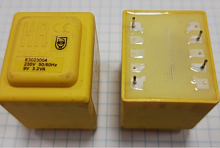 Трансформатор 220V 9V / 355mA / 3,2W (HRE3023004) (27,3х32,3х34,2мм) ЗАЛИТЫЙ