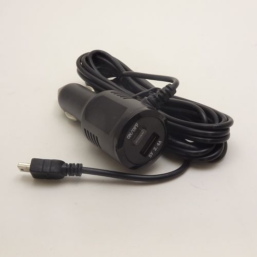 Зарядное устройство автомобильное, 5V, 2.1A, 10.5W, штекер: miniUSB (5pin), вх: 12-15V, вх. разъем: в прикуриватель