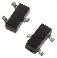 Биполярный BC847B (марк. 1F_/1FP/1FT/1FW) (BC846=80V/BC848=30V) (КТ3130) SOT23-3/TO-236  119504