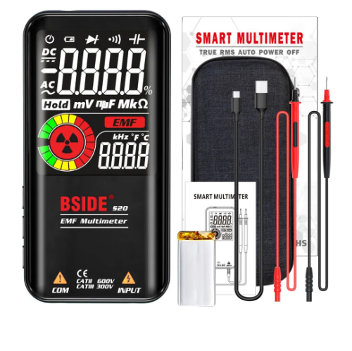Мультиметр цифровой, Smart BSIDE S20. В кейсе.Измерение электромагнитного излучения EMF