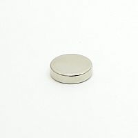 Магнит неодимовый цилиндр, 12х3мм, сила сцепления: 2кг, N38