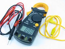 КЛЕЩИ ДЛЯ ИЗМЕРЕНИЯ ПОСТ/ПЕРЕМ ТОКА DT-3266D компакт. Iac/dc=0-200A, Uac.=0-600V, Udc=0-600V, R=0-2KOm, опр.послед-ти фаз, HOLD (фикс.показ) /прозв.со
